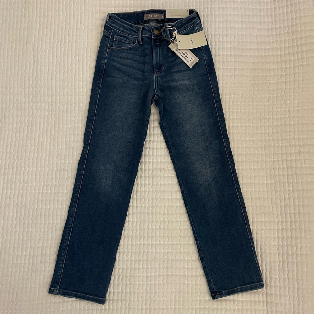 New with tags, straight leg jeans